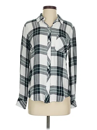 Pre-owned Rails Long Sleeve Button Down Shirt In Gray