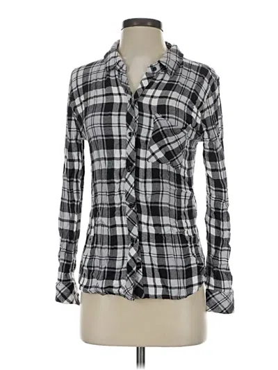 Pre-owned Rails Long Sleeve Button Down Shirt In Gray