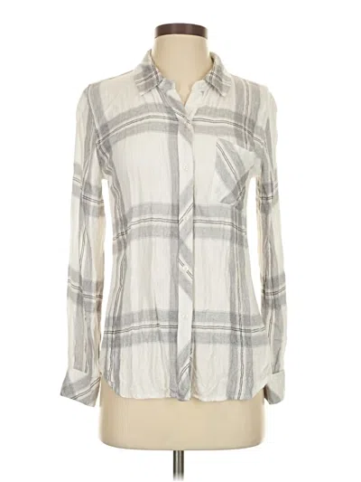 Pre-owned Rails Long Sleeve Button Down Shirt In Gray