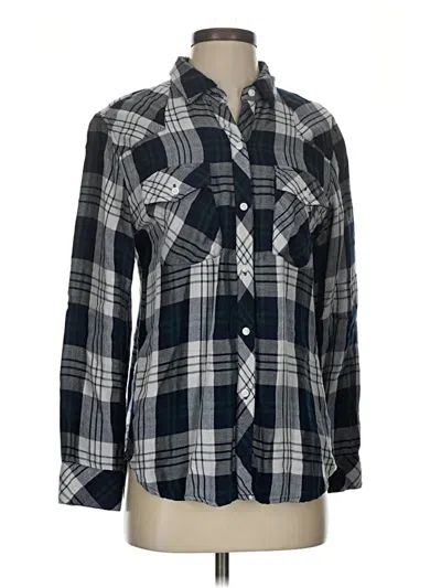 Pre-owned Rails Long Sleeve Button Down Shirt In Gray