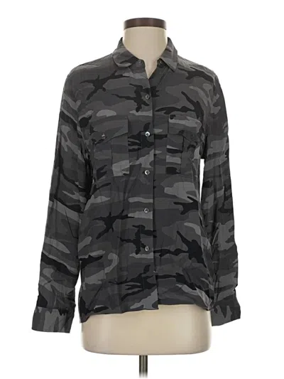 Pre-owned Rails Long Sleeve Button Down Shirt In Gray