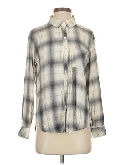 Pre-owned Rails Long Sleeve Button Down Shirt In Gray
