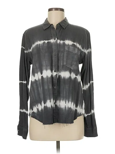 Pre-owned Rails Long Sleeve Button Down Shirt In Gray