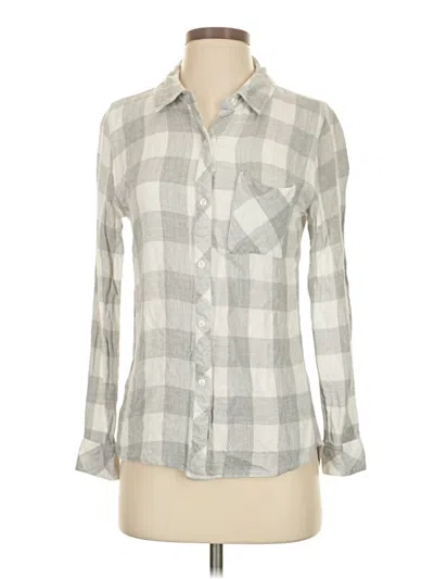 Pre-owned Rails Long Sleeve Button Down Shirt In Gray