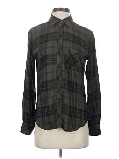 Pre-owned Rails Long Sleeve Button Down Shirt In Gray