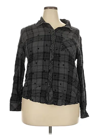 Pre-owned Rails Long Sleeve Button Down Shirt In Gray