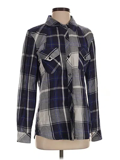 Pre-owned Rails Long Sleeve Button Down Shirt In Gray
