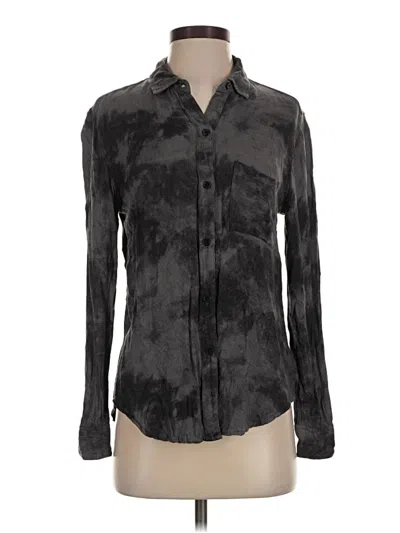 Pre-owned Rails Long Sleeve Button Down Shirt In Gray
