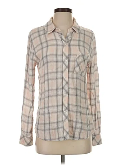 Pre-owned Rails Long Sleeve Button Down Shirt In Gray