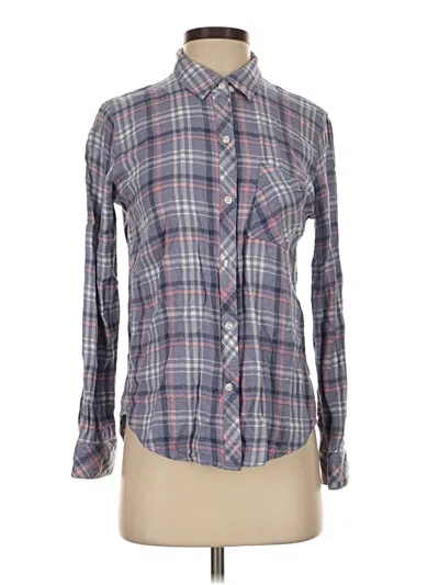 Pre-owned Rails Long Sleeve Button Down Shirt In Gray