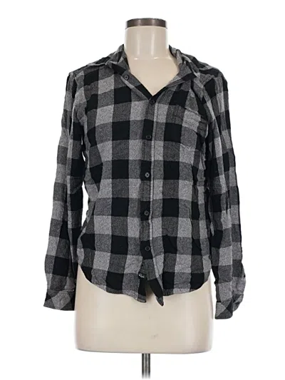 Pre-owned Rails Long Sleeve Button Down Shirt In Gray