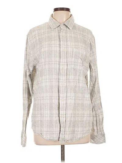 Pre-owned Rails Long Sleeve Button Down Shirt In Gray