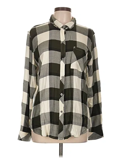 Pre-owned Rails Long Sleeve Button Down Shirt In Gray