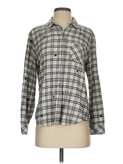 Pre-owned Rails Long Sleeve Button Down Shirt In Gray