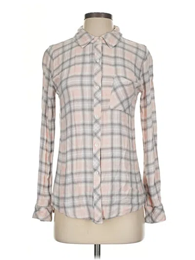 Pre-owned Rails Long Sleeve Button Down Shirt In Gray