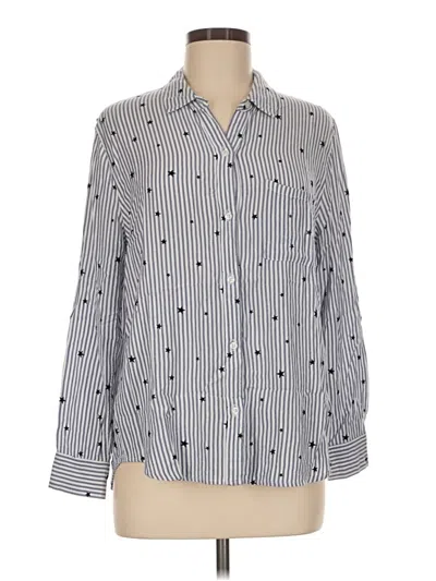 Pre-owned Rails Long Sleeve Button Down Shirt In Gray