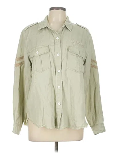 Pre-owned Rails Long Sleeve Button Down Shirt In Green