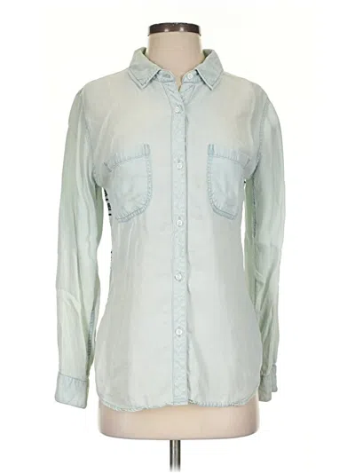 Pre-owned Rails Long Sleeve Button Down Shirt In Green