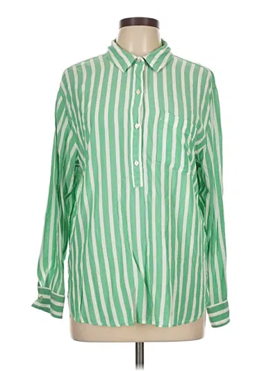 Pre-owned Rails Long Sleeve Button Down Shirt In Green