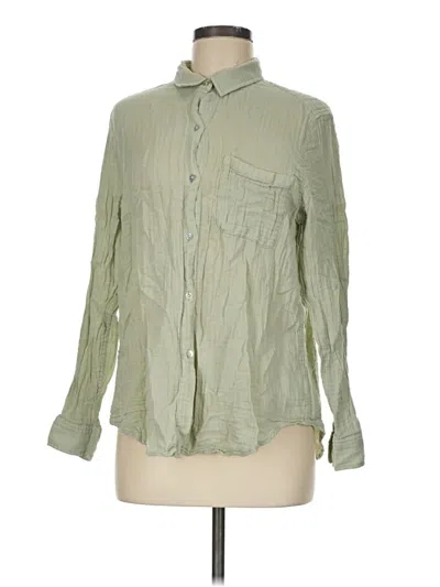 Pre-owned Rails Long Sleeve Button Down Shirt In Green