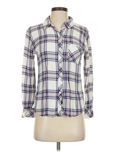 Pre-owned Rails Long Sleeve Button Down Shirt In Ivory