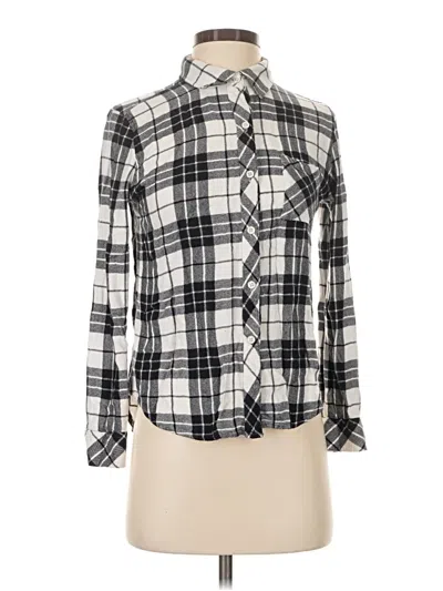 Pre-owned Rails Long Sleeve Button Down Shirt In Ivory