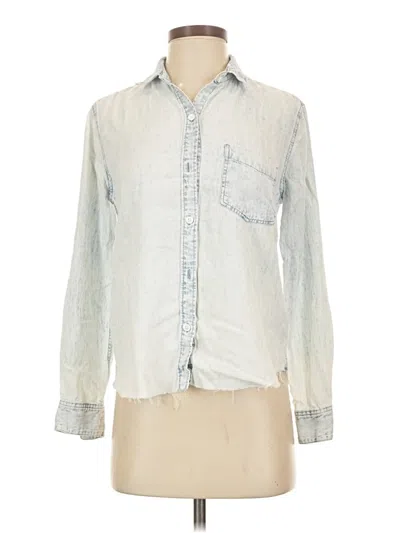 Pre-owned Rails Long Sleeve Button Down Shirt In Ivory