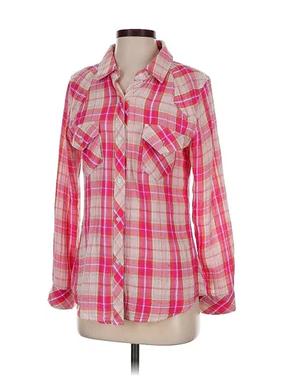 Pre-owned Rails Long Sleeve Button Down Shirt In Pink