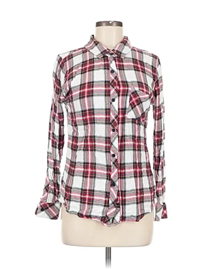 Pre-owned Rails Long Sleeve Button Down Shirt In Pink