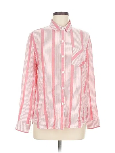 Pre-owned Rails Long Sleeve Button Down Shirt In Pink