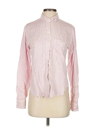 Pre-owned Rails Long Sleeve Button Down Shirt In Pink