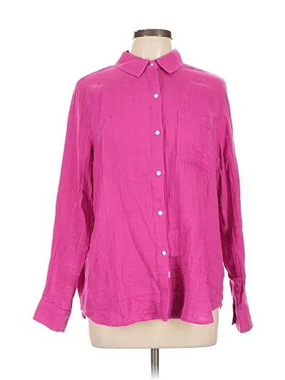 Pre-owned Rails Long Sleeve Button Down Shirt In Pink