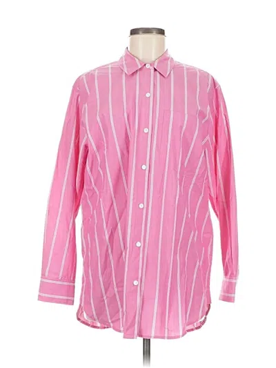 Pre-owned Rails Long Sleeve Button Down Shirt In Pink