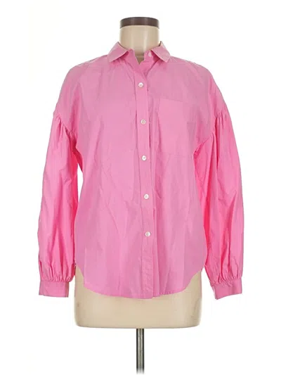 Pre-owned Rails Long Sleeve Button Down Shirt In Pink