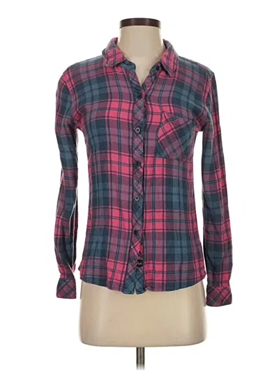 Pre-owned Rails Long Sleeve Button Down Shirt In Pink