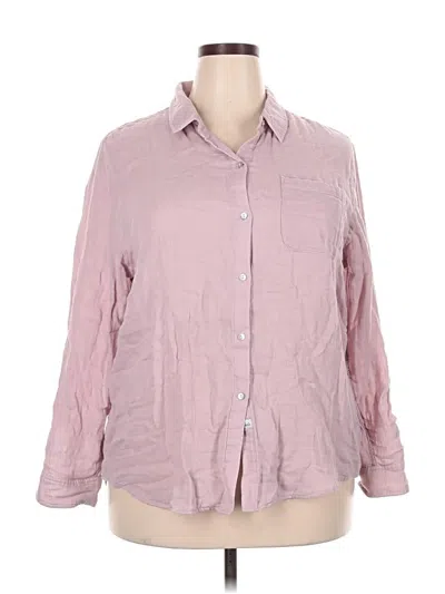 Pre-owned Rails Long Sleeve Button Down Shirt In Pink