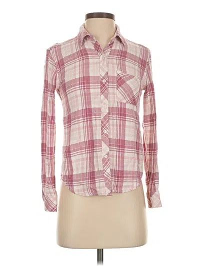 Pre-owned Rails Long Sleeve Button Down Shirt In Pink