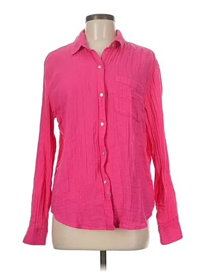 Pre-owned Rails Long Sleeve Button Down Shirt In Pink