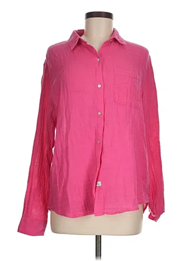 Pre-owned Rails Long Sleeve Button Down Shirt In Pink