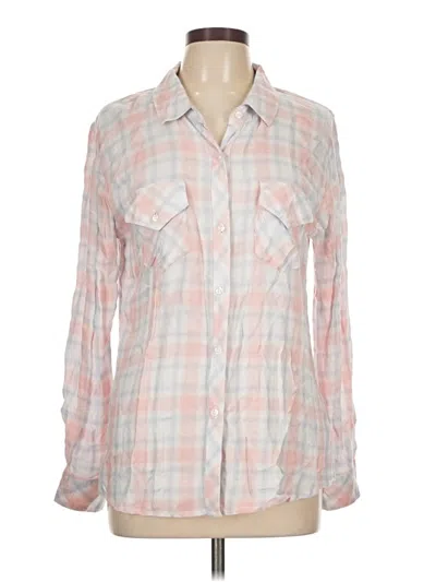 Pre-owned Rails Long Sleeve Button Down Shirt In Pink