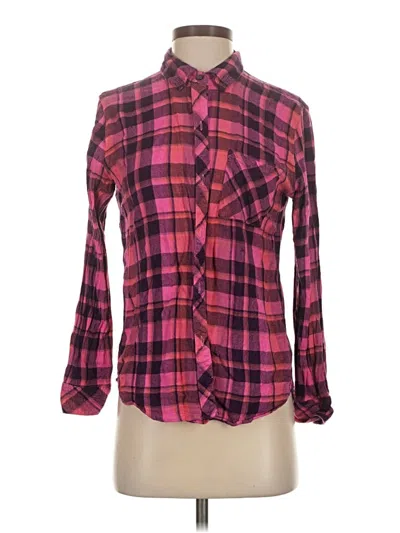 Pre-owned Rails Long Sleeve Button Down Shirt In Pink