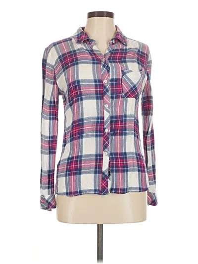 Pre-owned Rails Long Sleeve Button Down Shirt In Pink