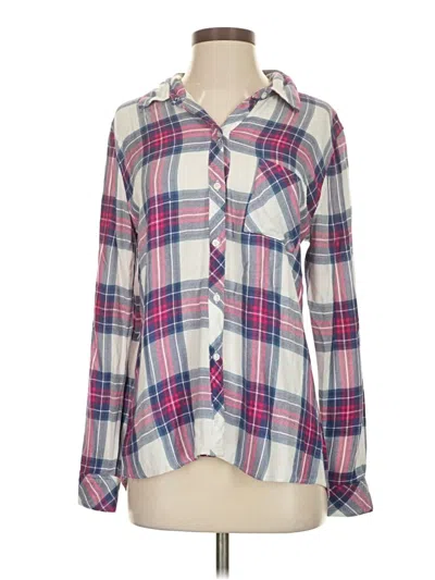 Pre-owned Rails Long Sleeve Button Down Shirt In Pink