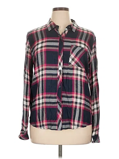 Pre-owned Rails Long Sleeve Button Down Shirt In Pink