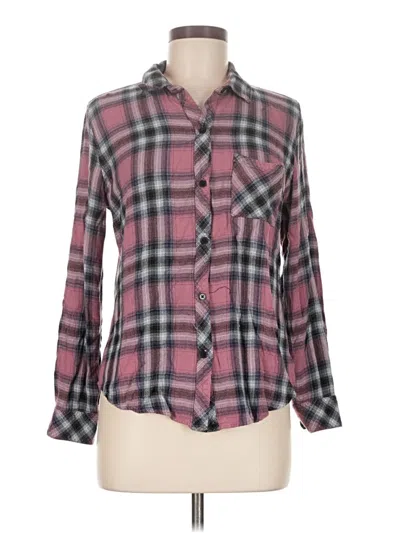 Pre-owned Rails Long Sleeve Button Down Shirt In Pink