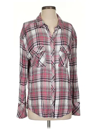 Pre-owned Rails Long Sleeve Button Down Shirt In Pink