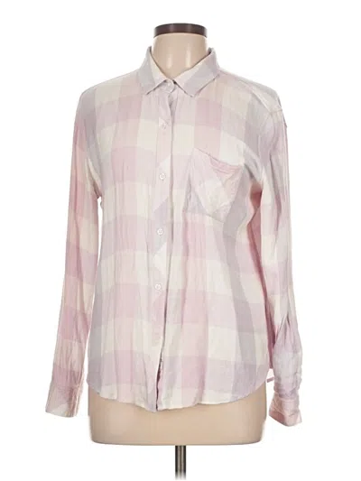 Pre-owned Rails Long Sleeve Button Down Shirt In Pink
