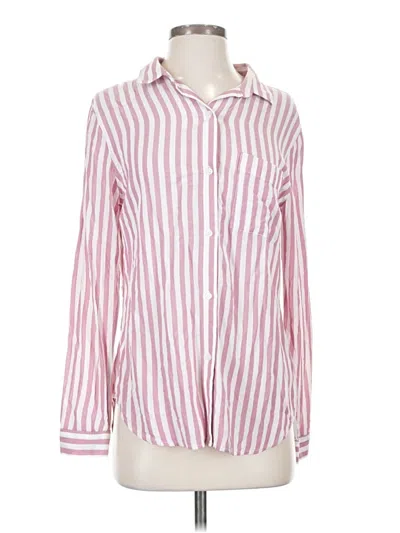 Pre-owned Rails Long Sleeve Button Down Shirt In Pink