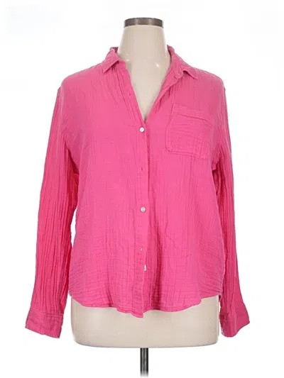 Pre-owned Rails Long Sleeve Button Down Shirt In Pink