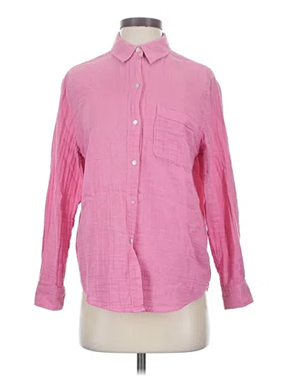 Pre-owned Rails Long Sleeve Button Down Shirt In Pink